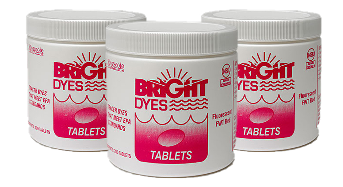 Bright Dye Products, Water Tracing Dye Tablets